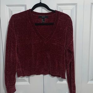 Cropped Maroon Sweater